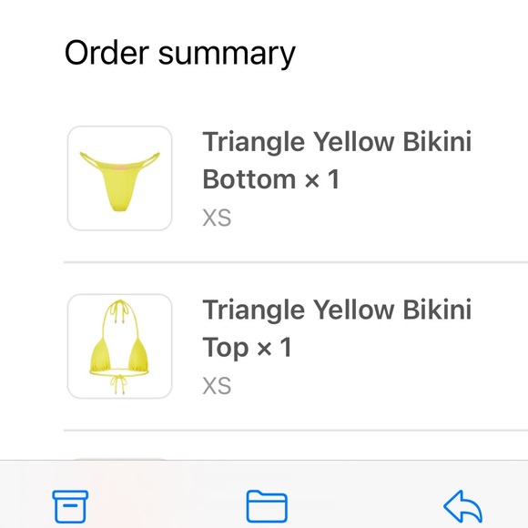 Kylie swim triangle bikini worn once - Picture 2 of 2